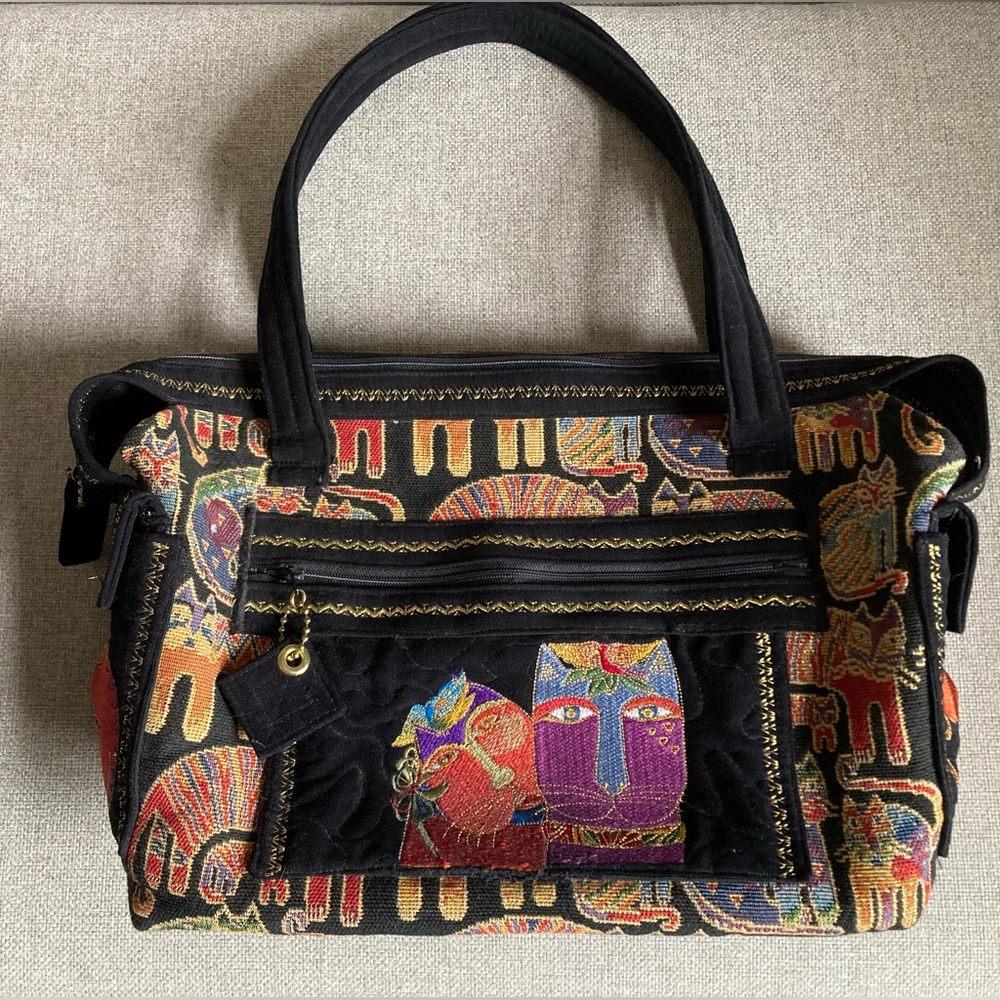 Hand made Laurel Burch shoulder bag